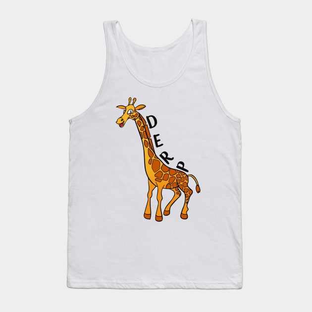 Derp Giraffe Tank Top by DANPUBLIC